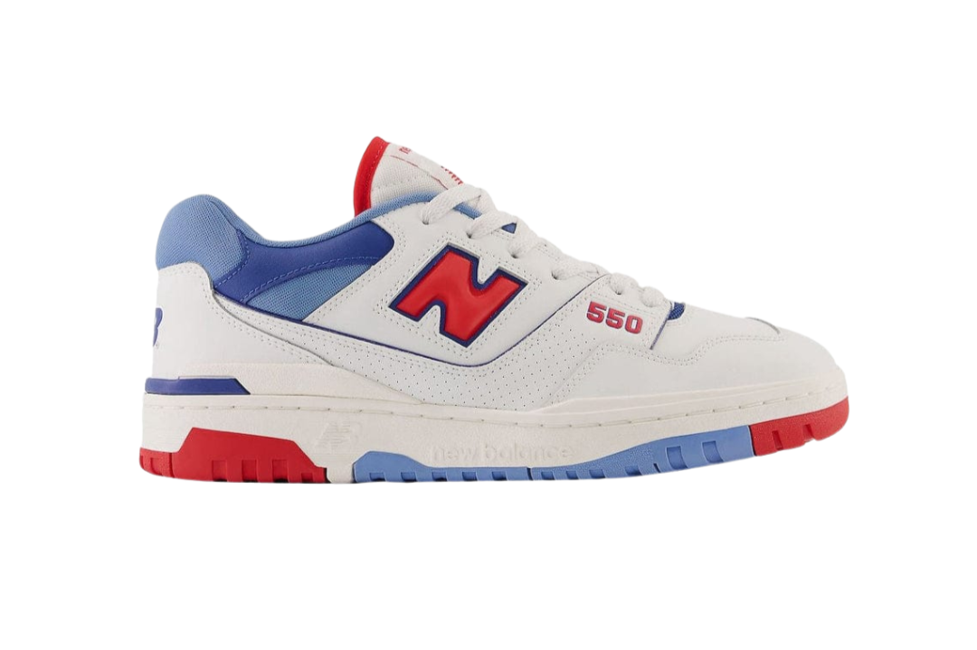 New Balance 550 White/Red/Atlantic Blue