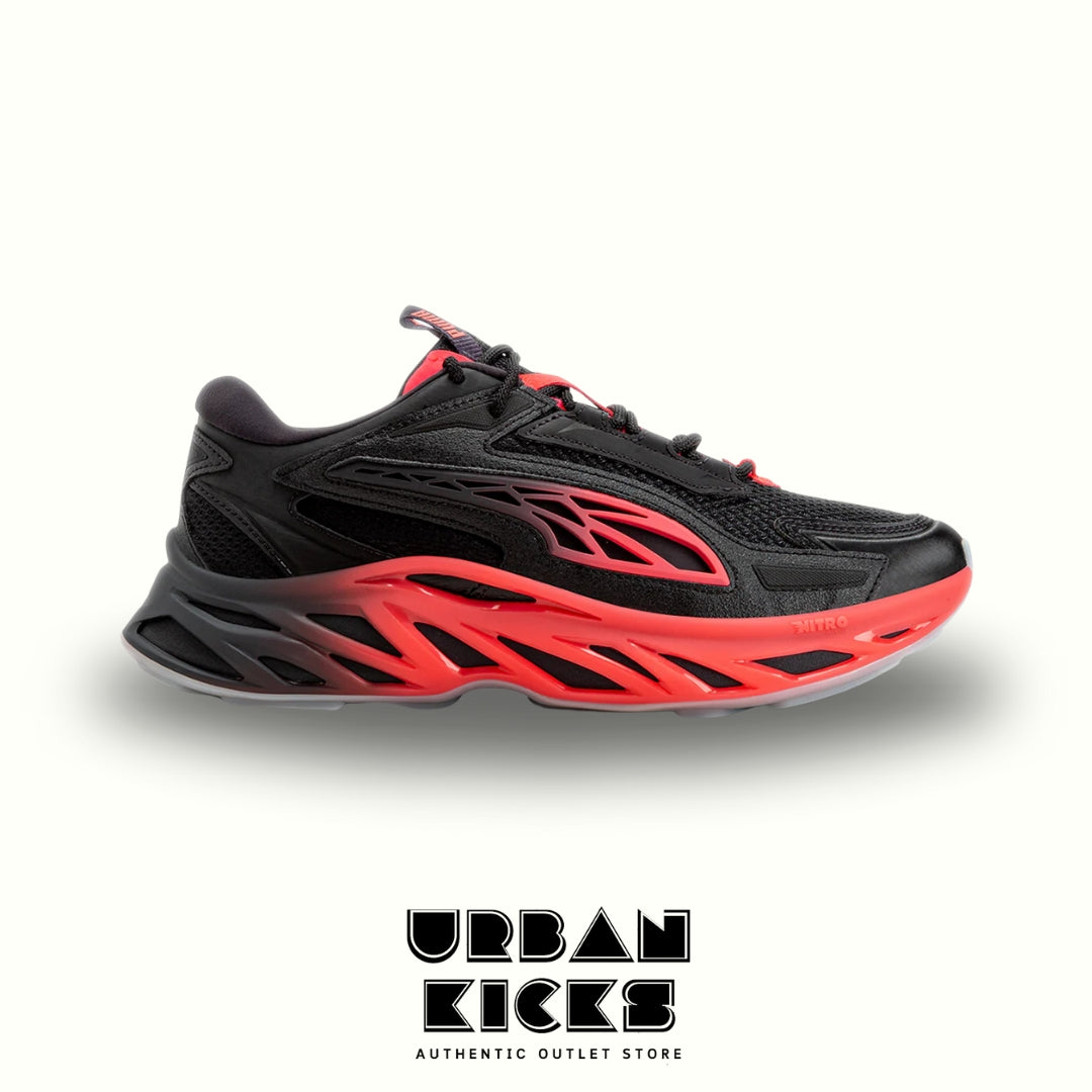 PUMA Exotec Nitro Black & Red Sneakers