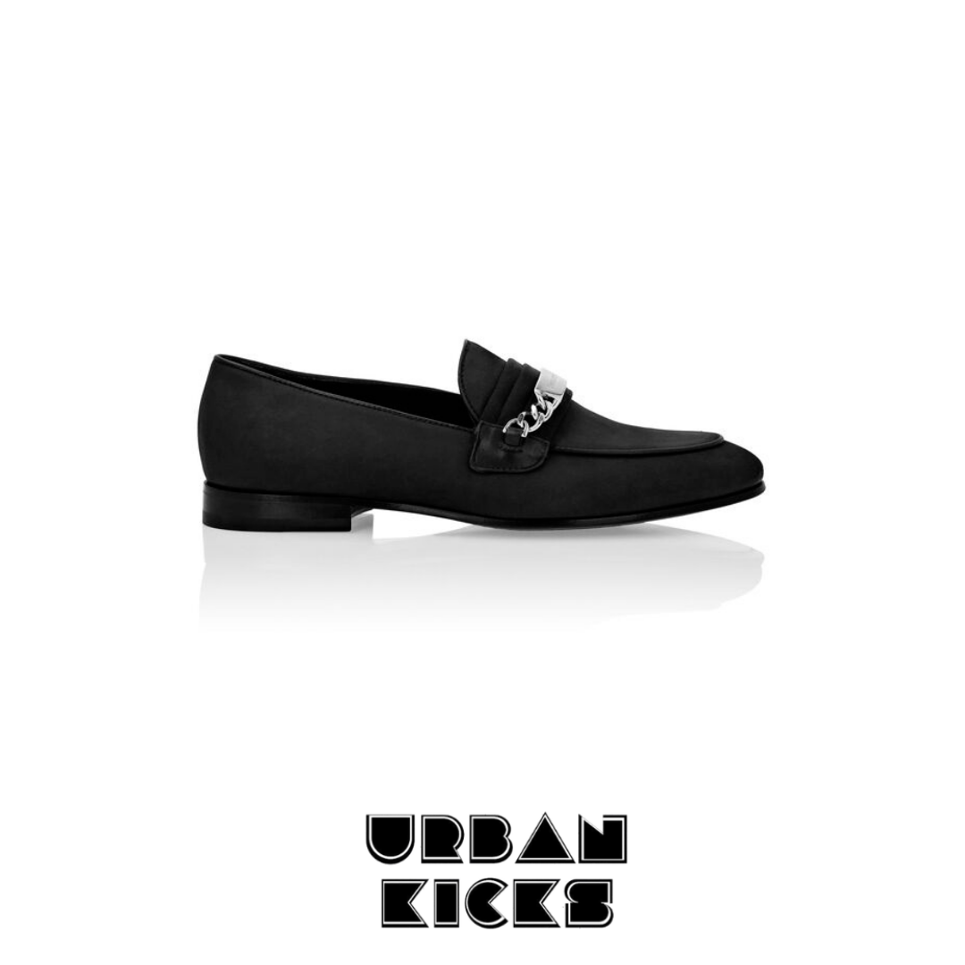 PHILIPP PLEIN Nabuk Loafers Black – Luxury Men’s Slip-On Shoes