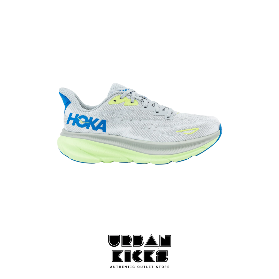 HOKA Clifton 9 in Stardust / Electric Cobalt