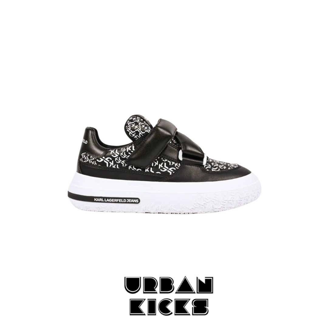 Karl Lagerfeld KLJ Kup Strap Sneakers – White Designer Sneakers