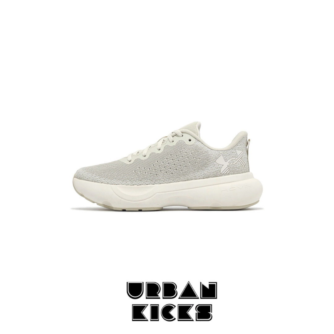 Under Armour Infinite Running Shoes – White Quartz / Beige