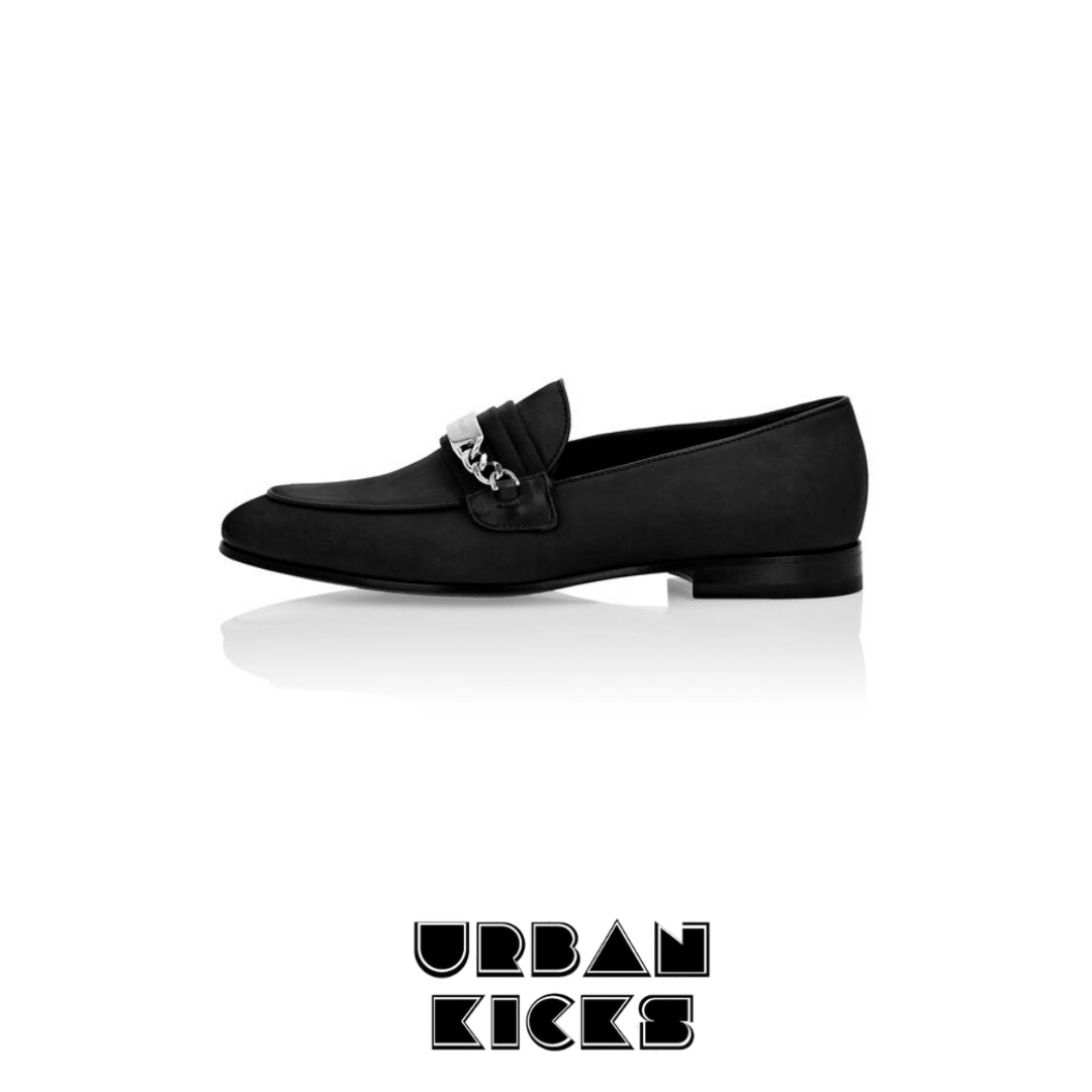 PHILIPP PLEIN Nabuk Loafers Black – Luxury Men’s Slip-On Shoes