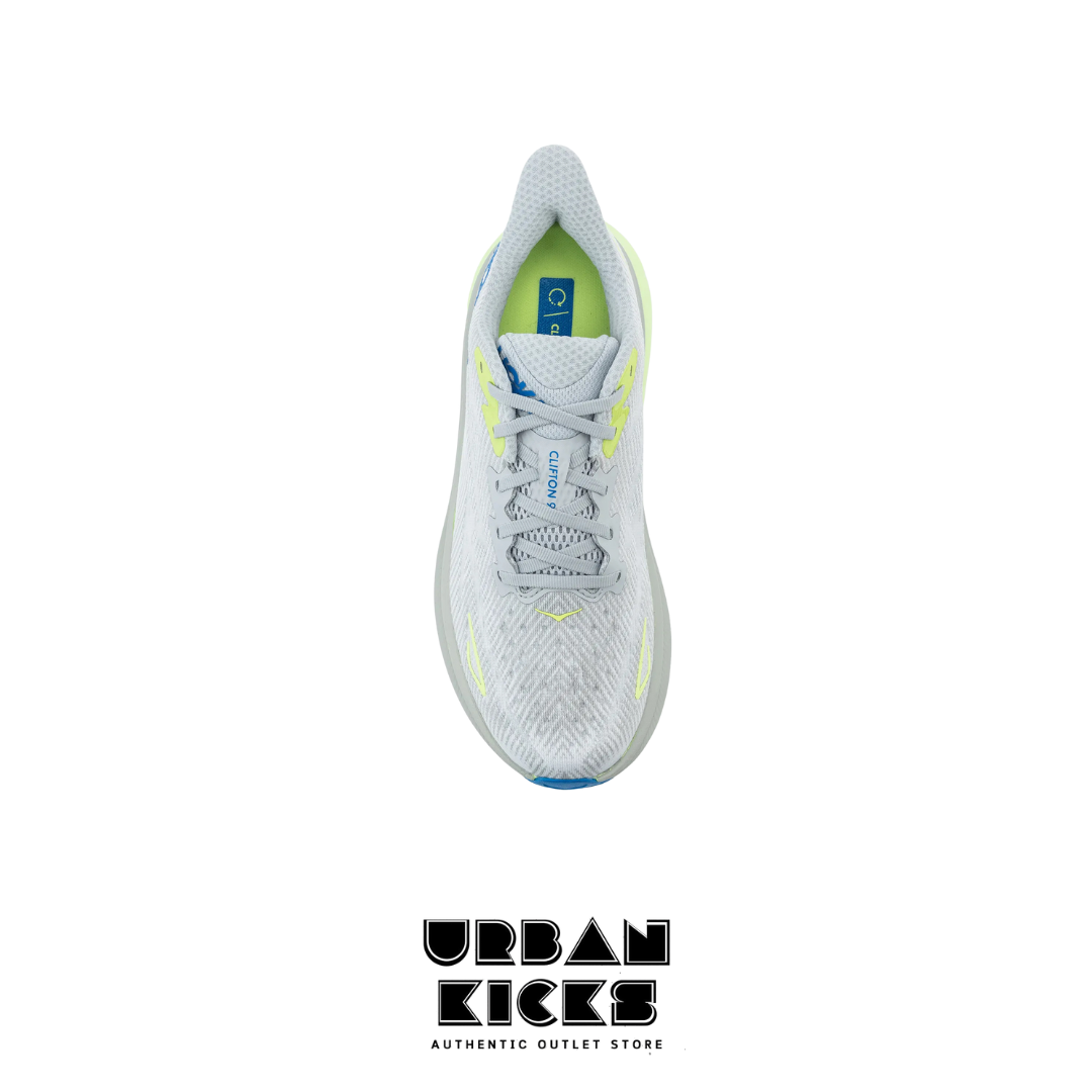 HOKA Clifton 9 in Stardust / Electric Cobalt