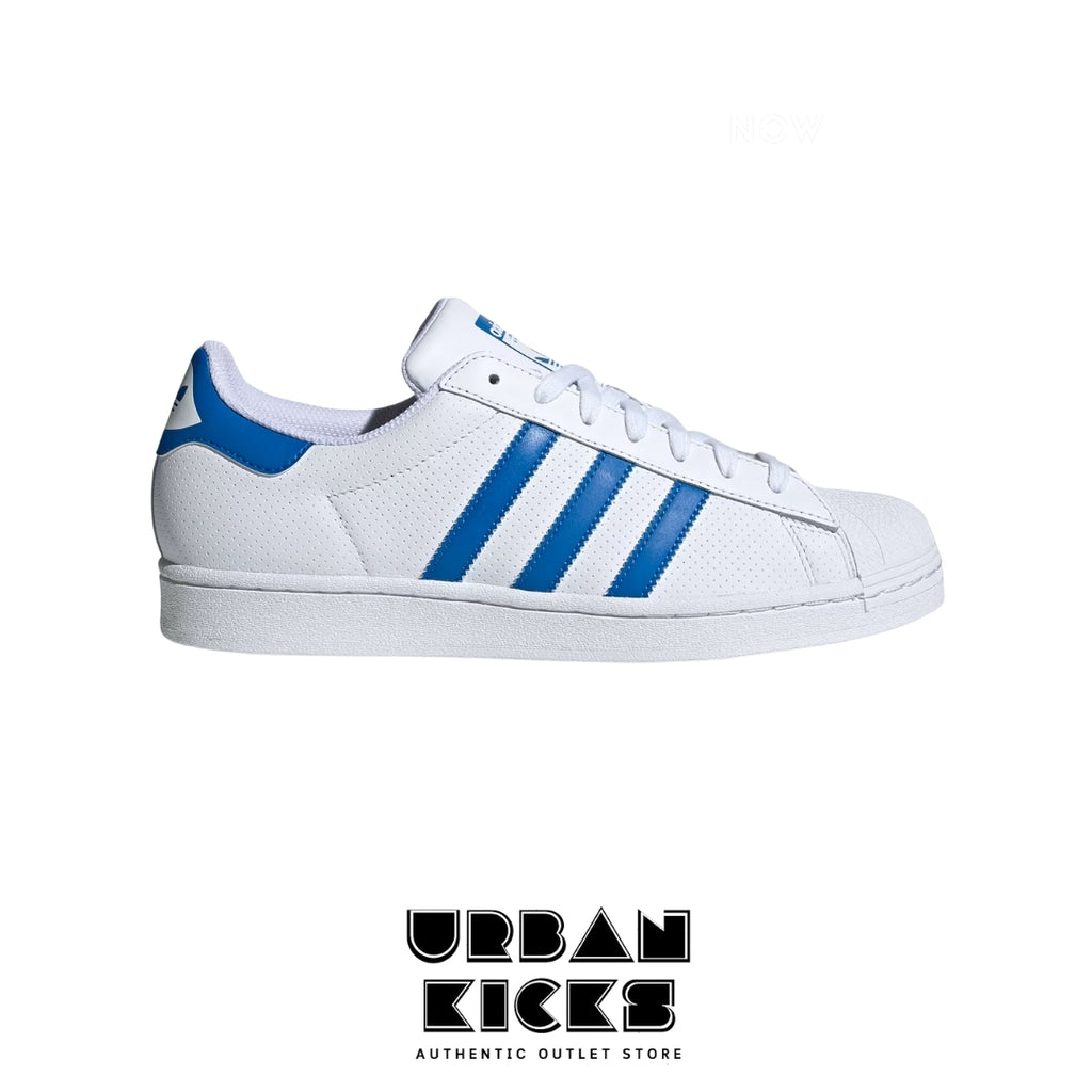 Adidas Superstar White & Blue Men's