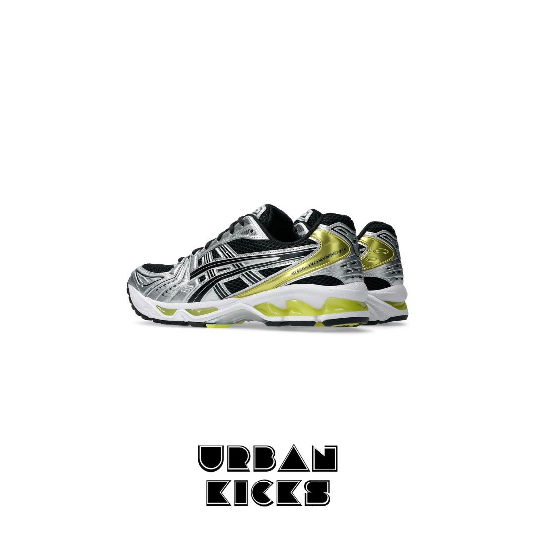 ASICS Gel-Kayano 14 in Black/Lemon Spark – Urban Kicks ASICS Gel-Kayano 14 in Black/Lemon Spark – Urban Kicks