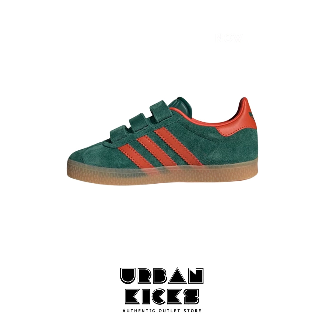 Adidas Gazelle Green & Red Kids