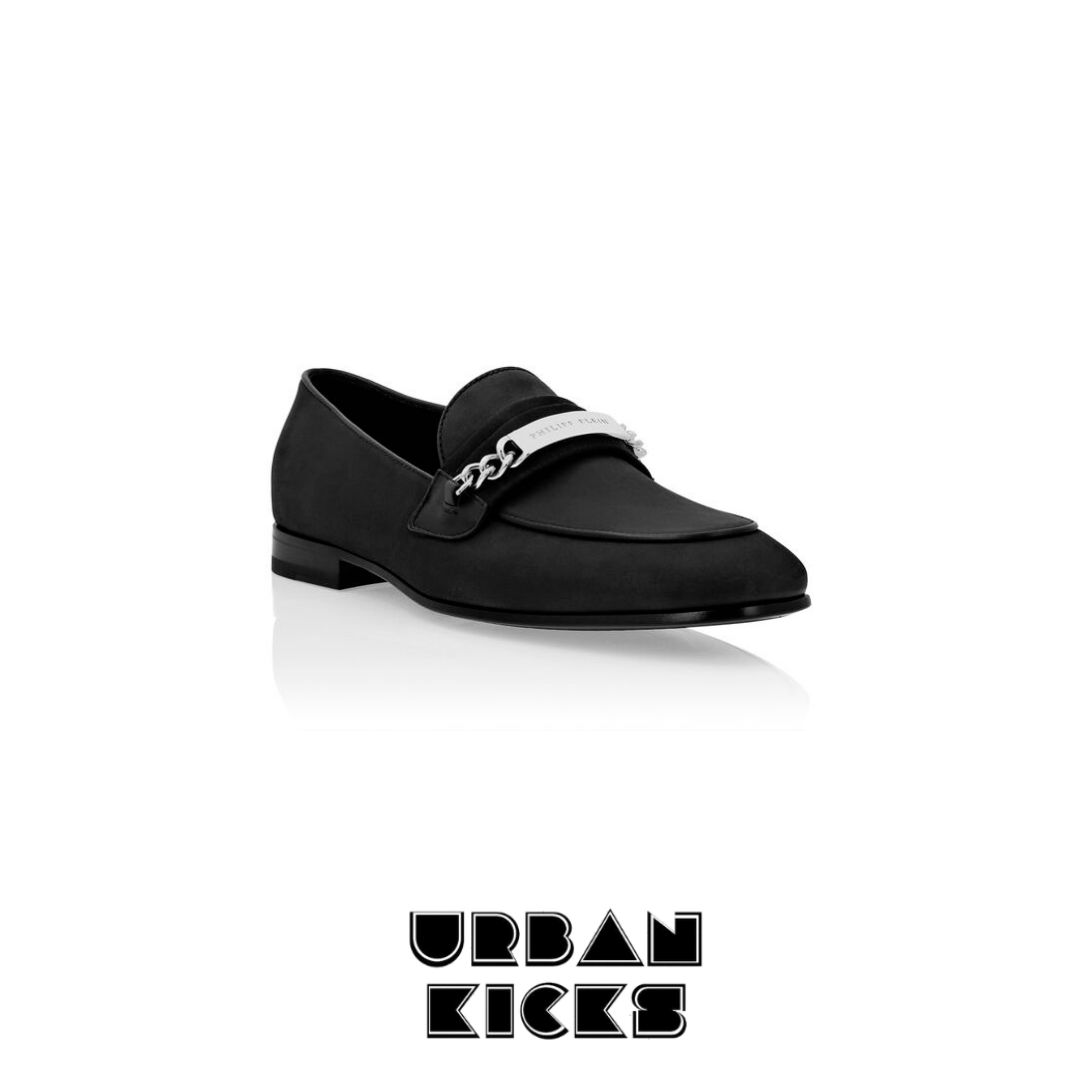 PHILIPP PLEIN Nabuk Loafers Black – Luxury Men’s Slip-On Shoes