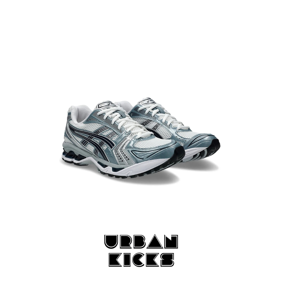 ASICS Gel-Kayano 14 in White/Fjord Grey