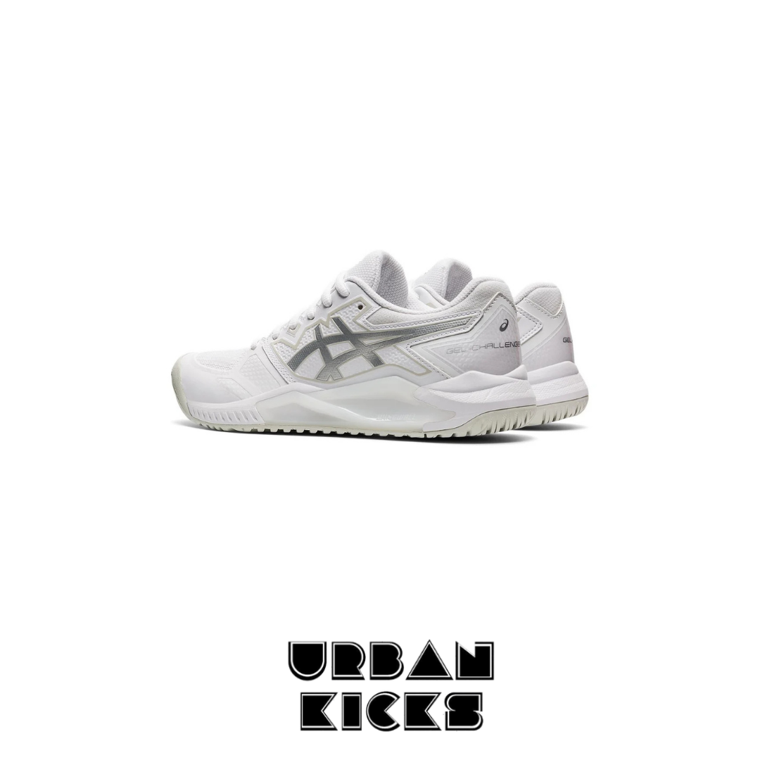 ASICS Gel Challenger 13 Tennis Shoe White Silver