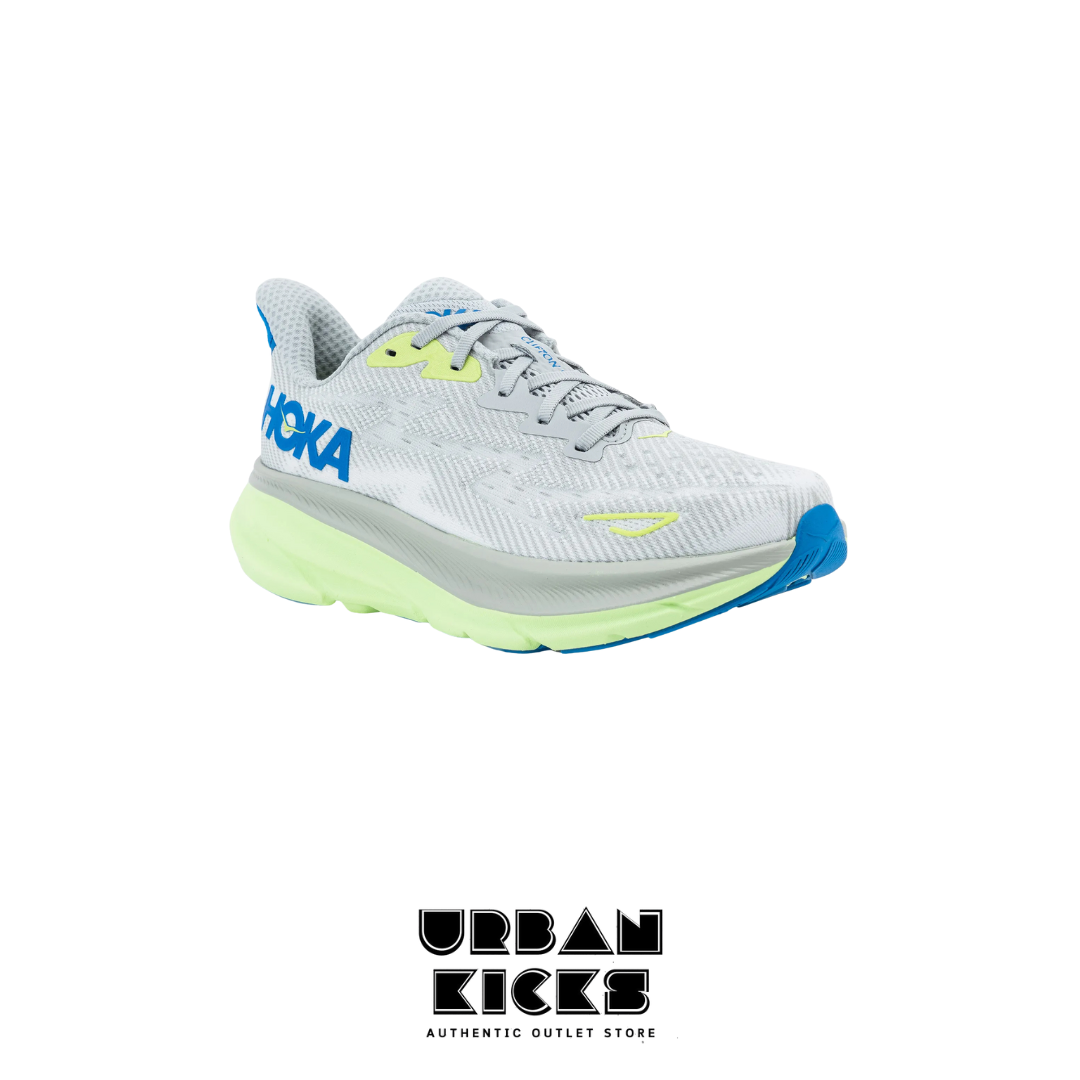 HOKA Clifton 9 in Stardust / Electric Cobalt