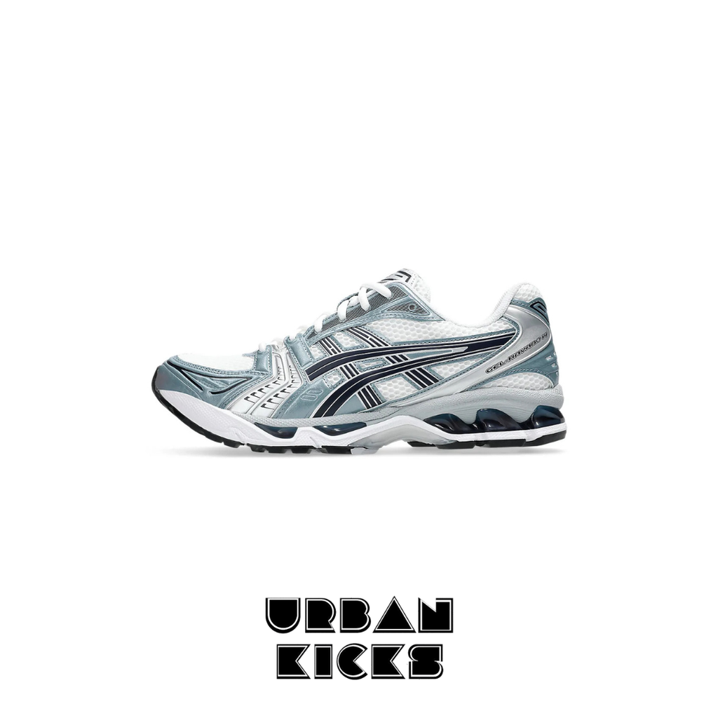 ASICS Gel-Kayano 14 in White/Fjord Grey