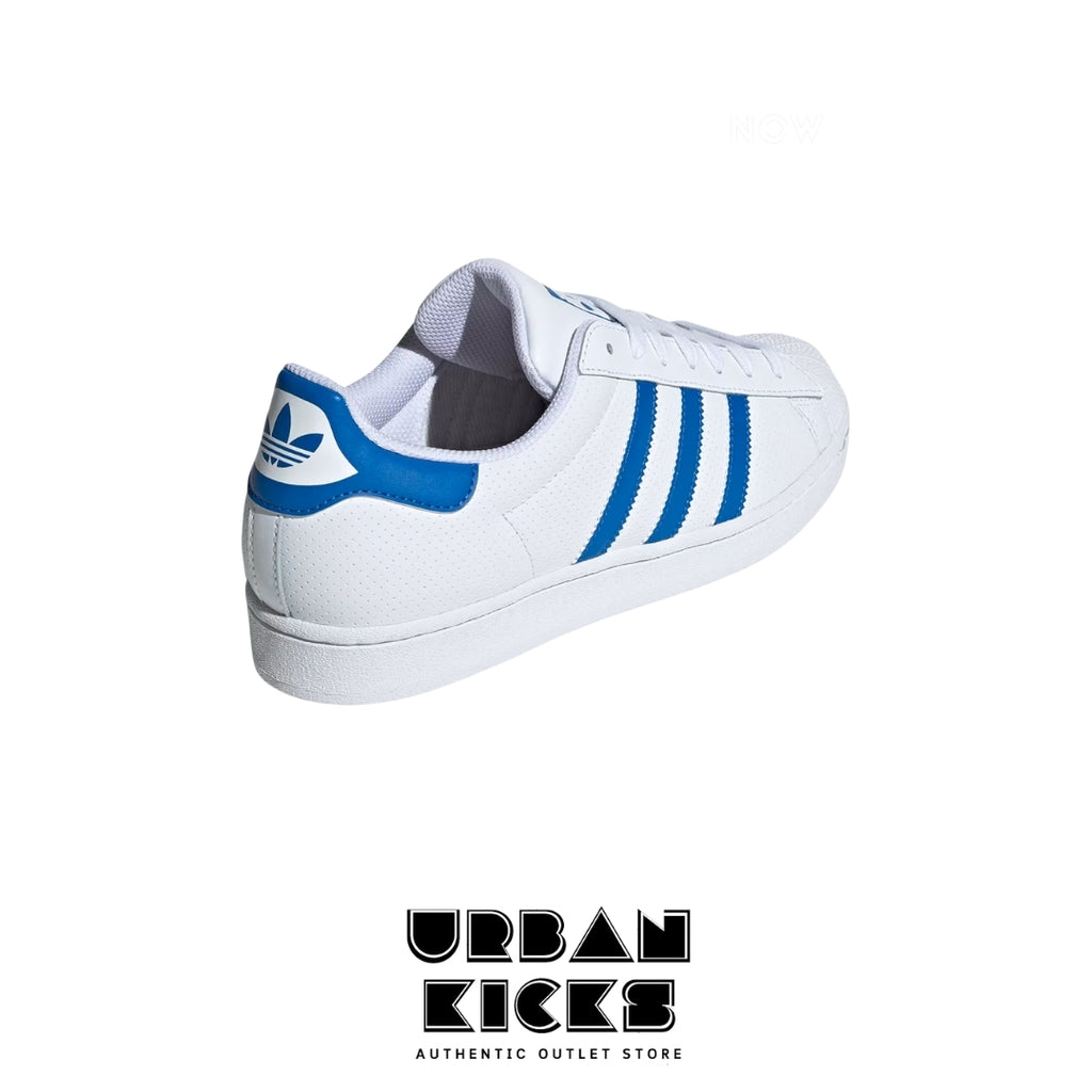 Adidas Superstar White & Blue Men's