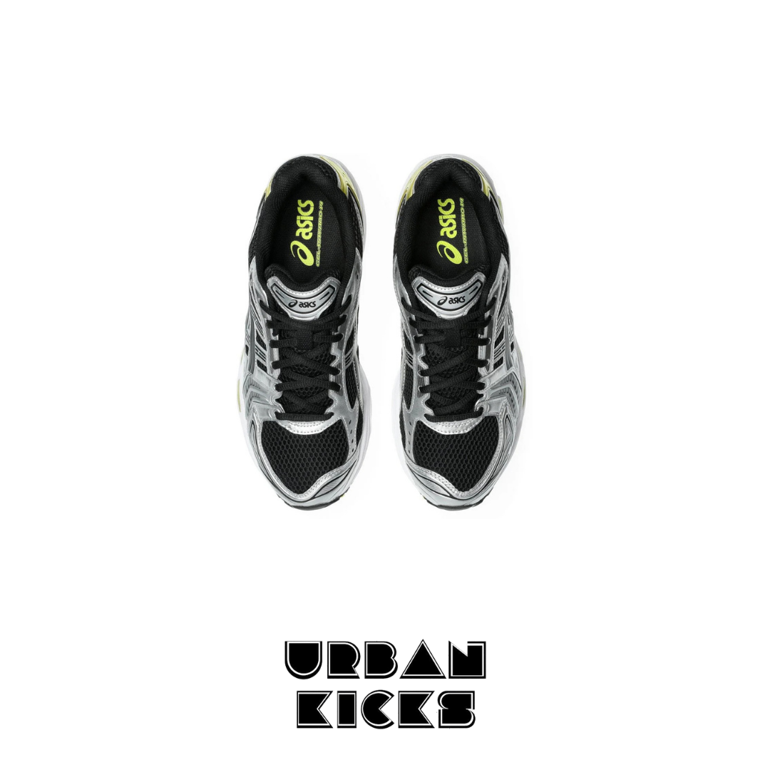 ASICS Gel-Kayano 14 in Black/Lemon Spark