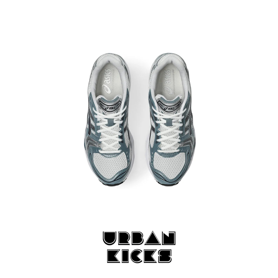 ASICS Gel-Kayano 14 in White/Fjord Grey