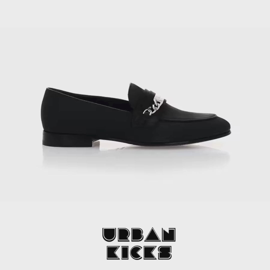 PHILIPP PLEIN Nabuk Loafers Black – Luxury Men’s Slip-On Shoes